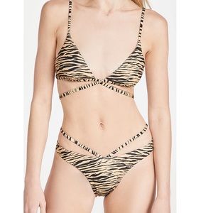 Jonathan Simkhai Printed Strappy Bikini Set NWT